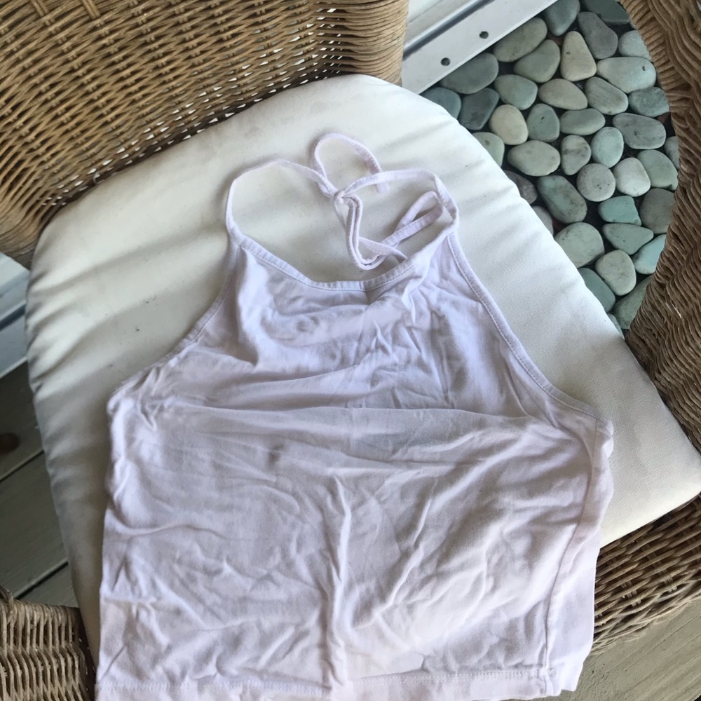 Baby Pink Brandy Melville Crop Top